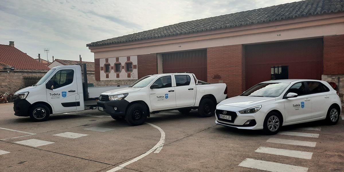 Todos los vehículos han sido rotulados con la nueva imagen corporativa del Ayuntamiento de Tudela