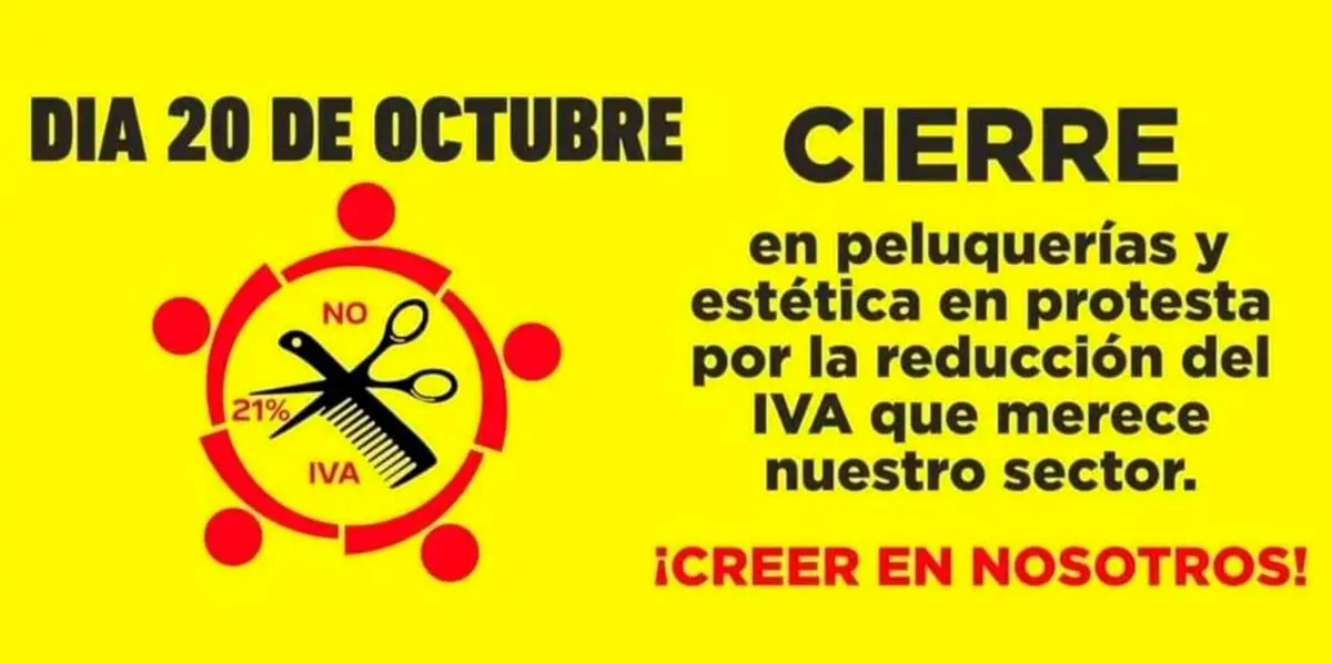 20 Octubre cierre peluquer&iacute;as