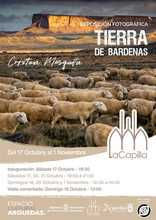 Exposici&oacute;n fotogr&aacute;fica en Arguedas &lsquo;Tierra de Bardenas&rsquo;