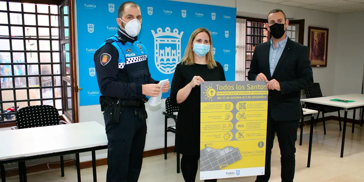 Presentaci&oacute;n del dispositivo para el d&iacute;a de Todos los Santos en Tudela
