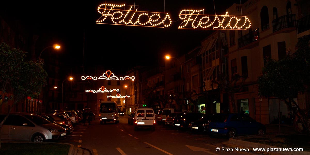 Encendido de las luces de Navidad en Tudela en la calle Muro