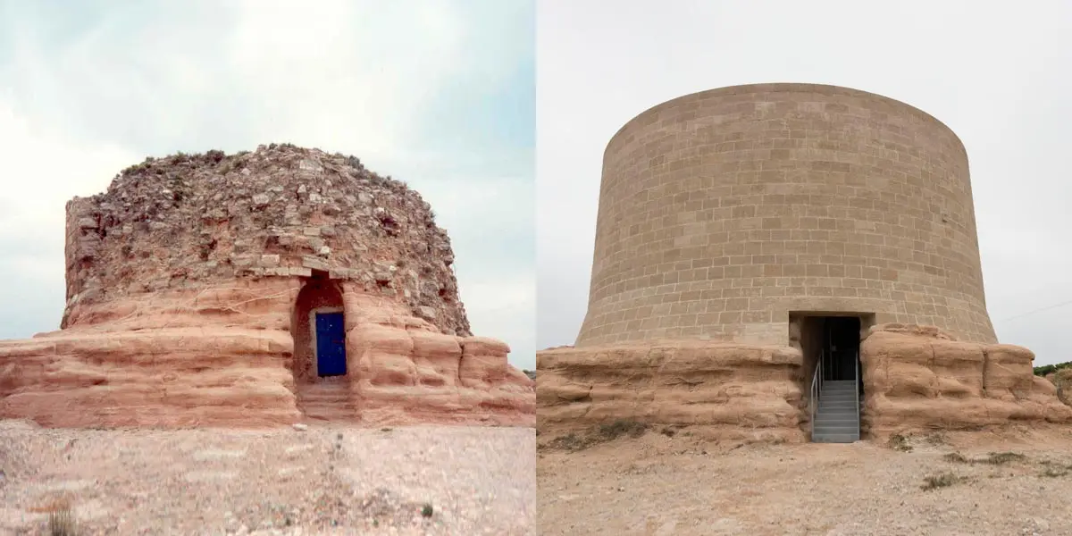 El Castillo de Ablitas antes y despu&eacute;s de la reforma