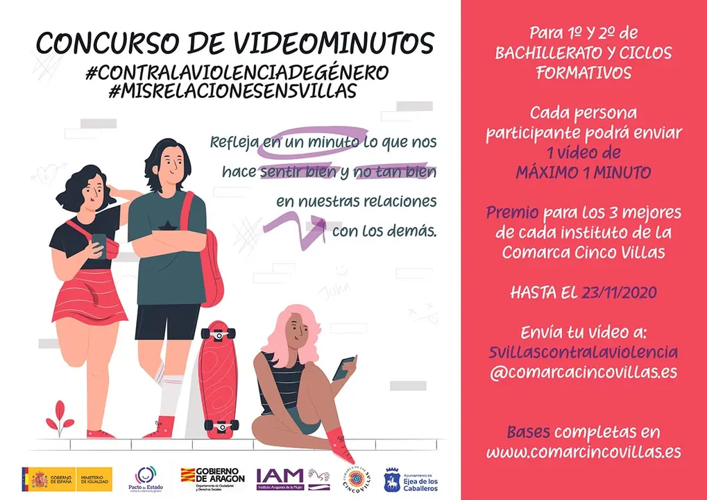 El concurso de videominutos pretende reflexionar acerca de c&oacute;mo son las relaciones entre los j&oacute;venes