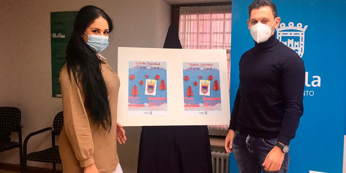 Samuel Pozos, de la empresa QR4, ha acompa&ntilde;ado a la edil de Festejos, Ver&oacute;nica Gormedino, en la presentaci&oacute;n de los actos navide&ntilde;os