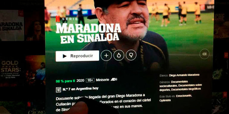 Maradona en Sinaloa puede verse en Netflix