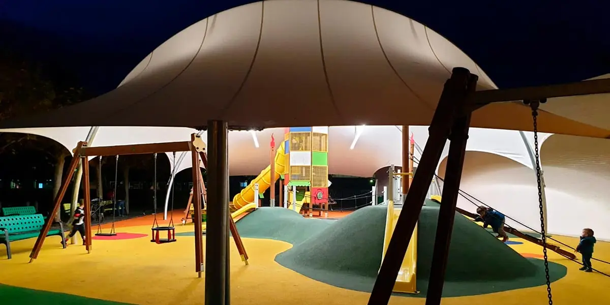 Se ha tomado como referencia el parque de San Juan en Pamplona