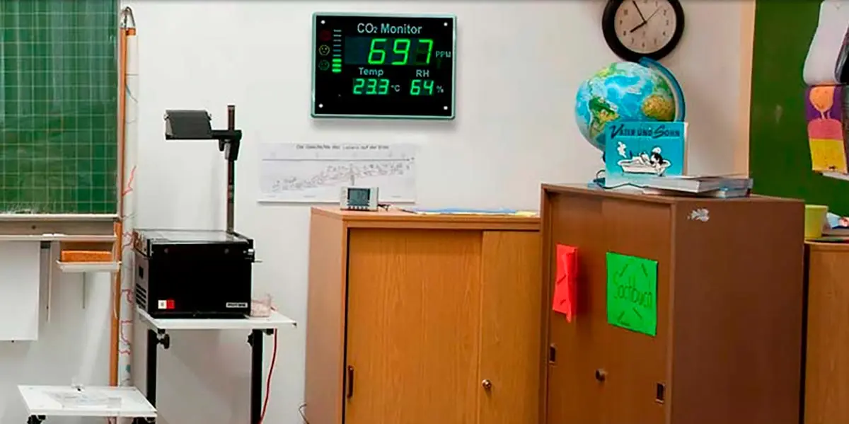 Medidor CO2 en las escuelas