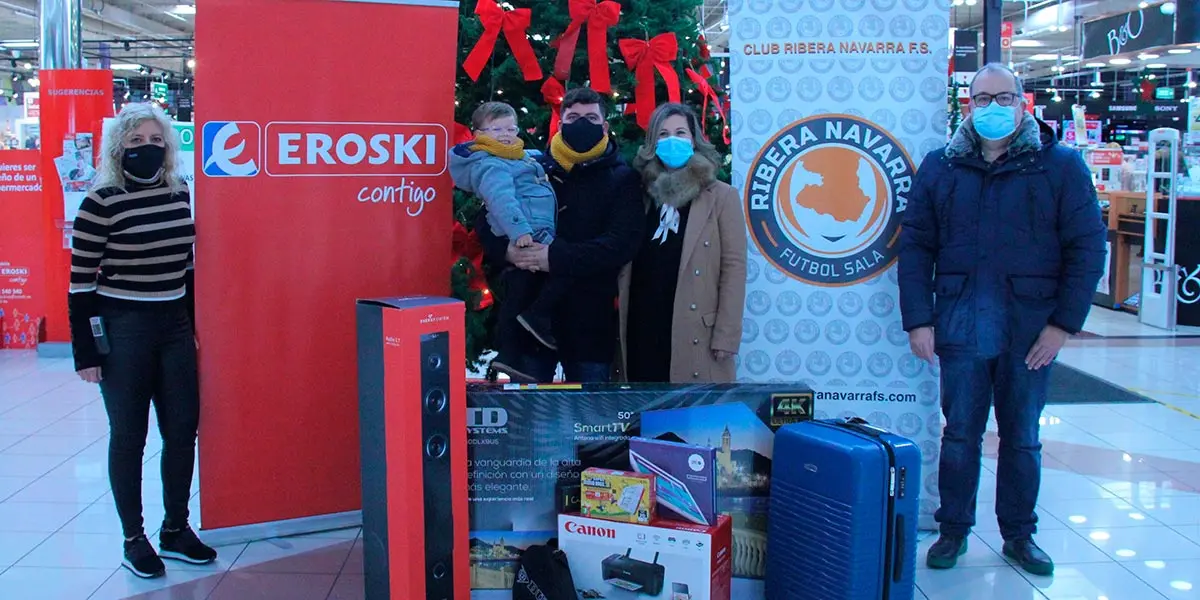 Jes&uacute;s Mar&iacute;n gana la Cesta de Navidad del Ribera Navarra FS