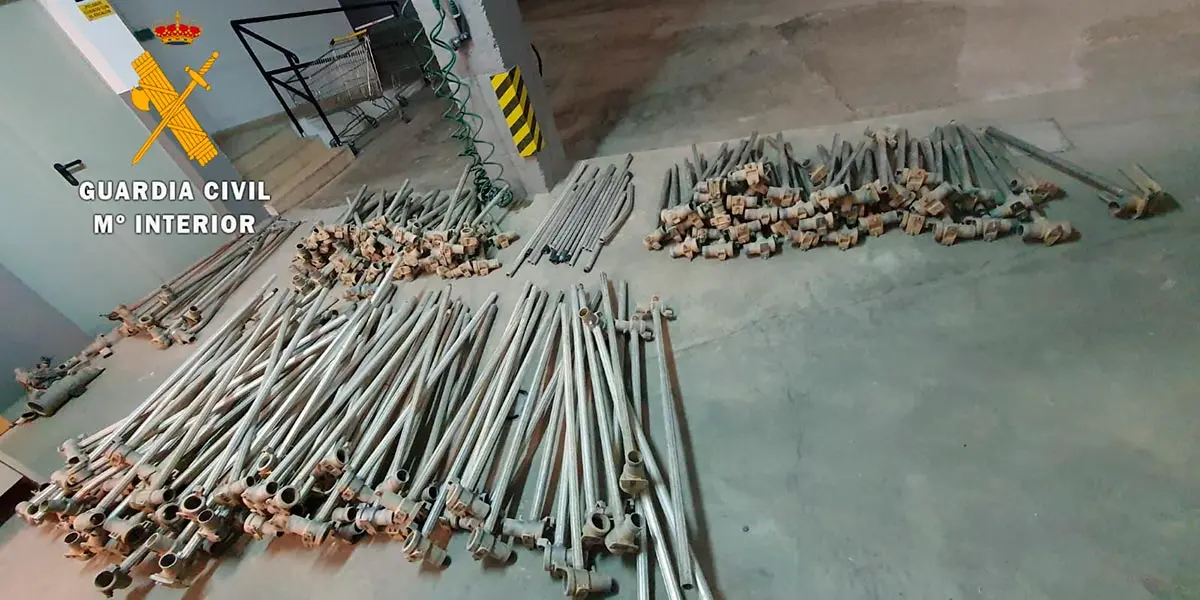 Los sistemas de riego sustraidos estaban valorados en 4.000&euro;