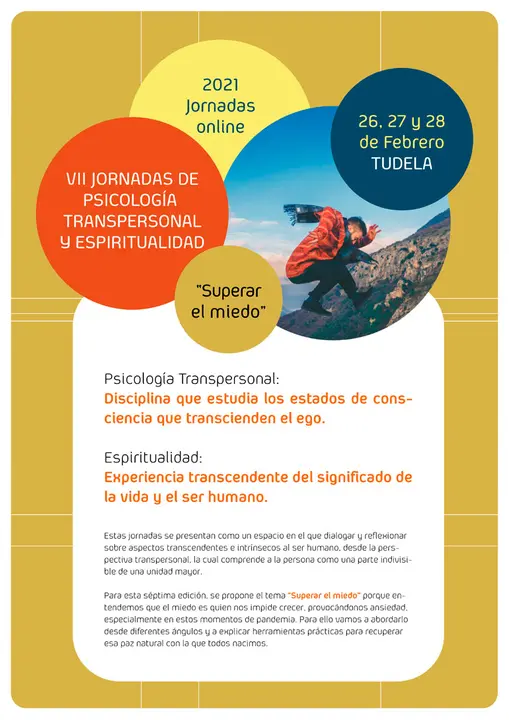 VII Jornadas de psicolog&iacute;a transpersonal y espiritualidad 2021 en Tudela
