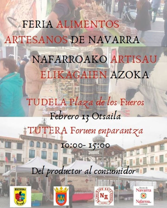 Feria de alimentos artesanos de Navarra en Tudela