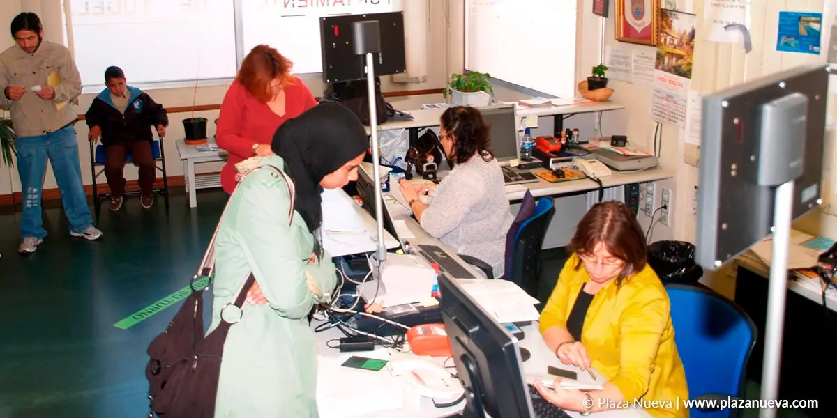 Foto de archivo de la oficina del SAC del Barrio de Lourdes en Tudela