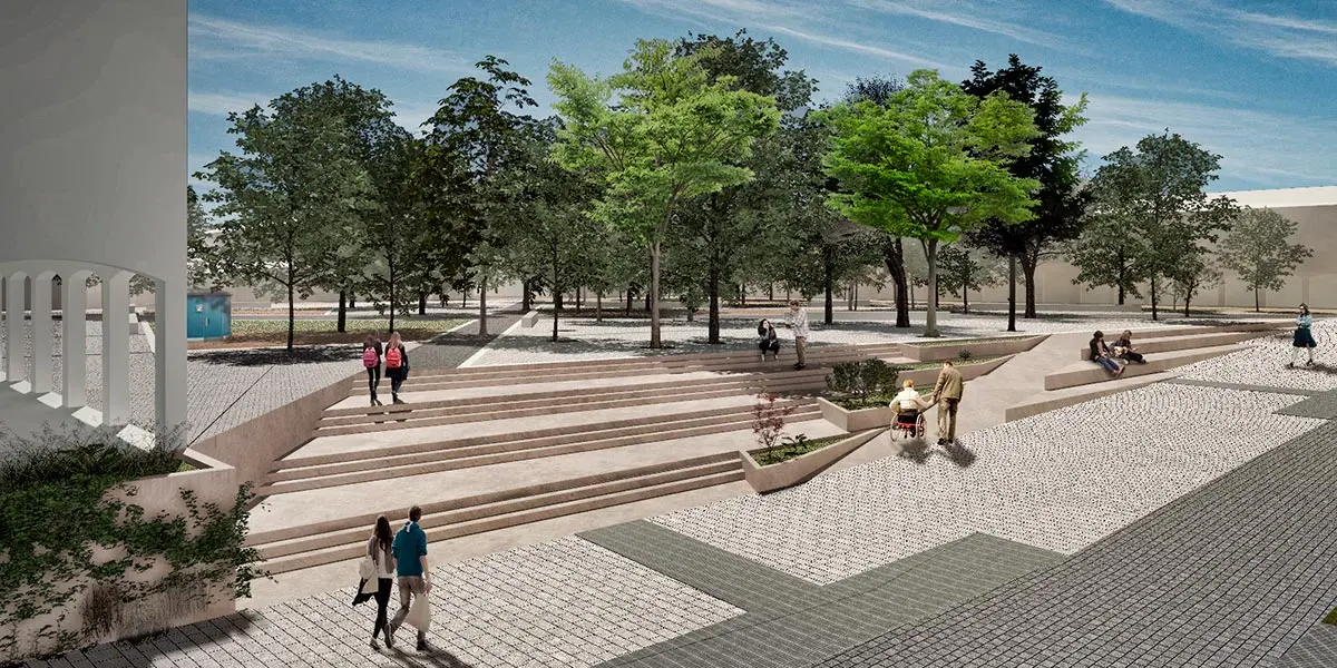 Plaza del Padre Lasa Render-grada