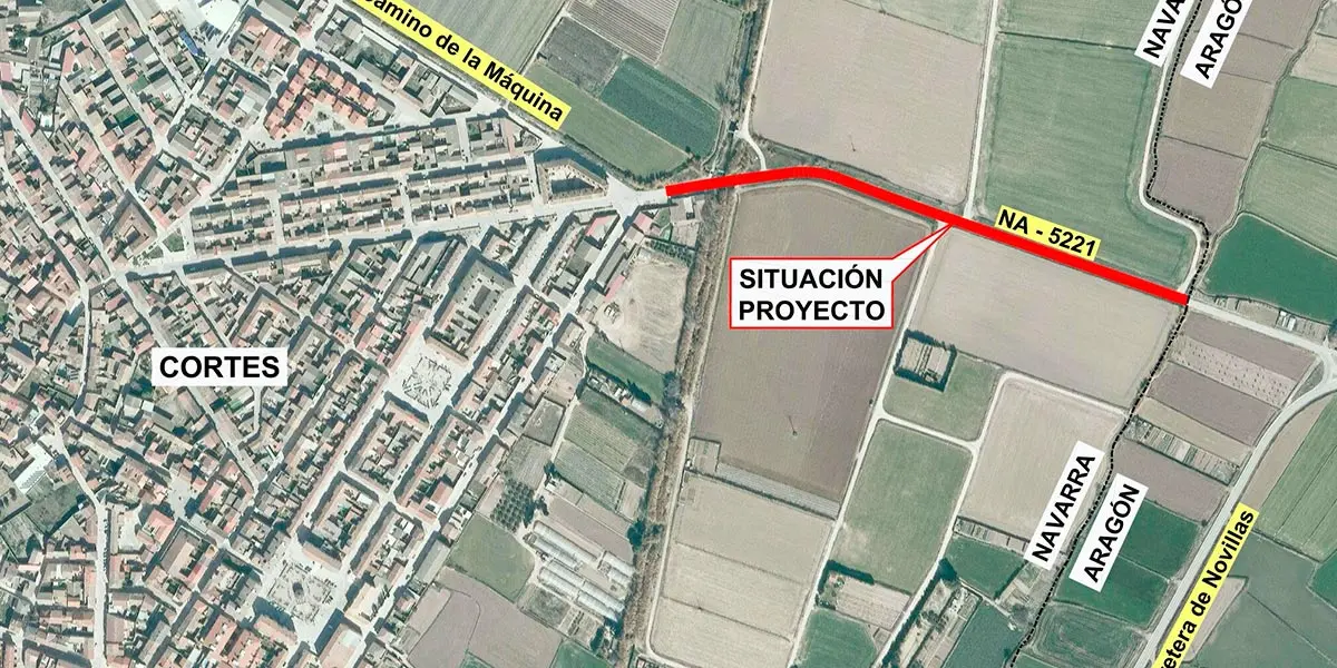Proyecto de mejora de la carretera de Cortes con el l&iacute;mite con Arag&oacute;n