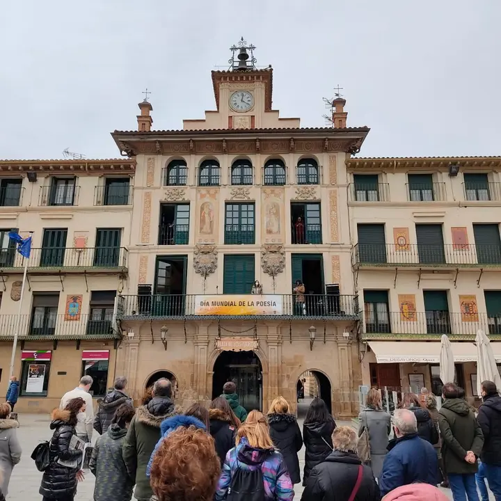 Celebraci&oacute;n en Tudela del D&iacute;a Mundial de la Poes&iacute;a el pasado domingo 21 de marzo
