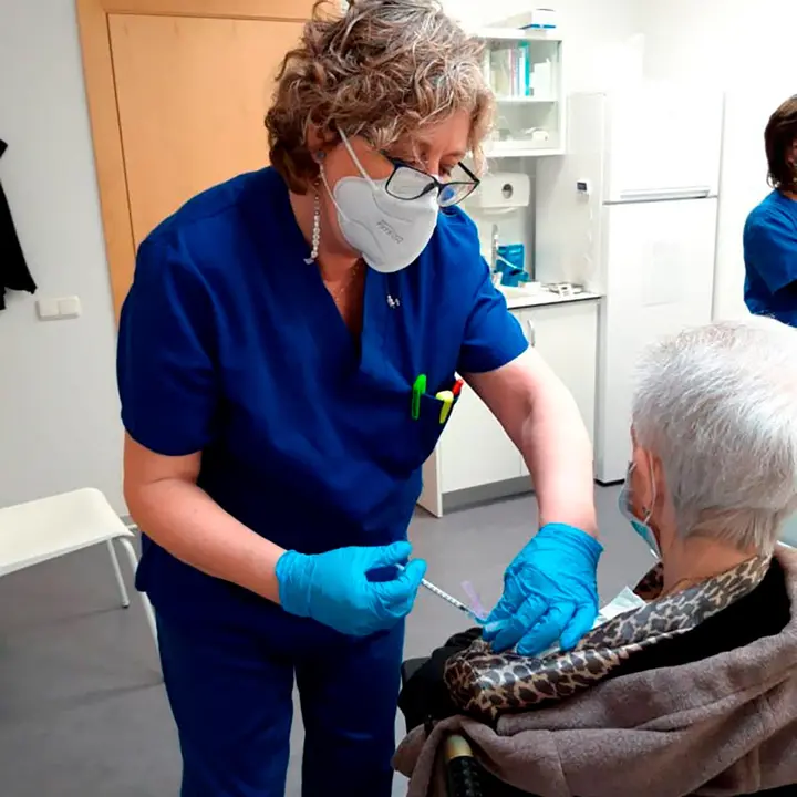 Vacunaci&oacute;n en el Centro de Salud de Cascante