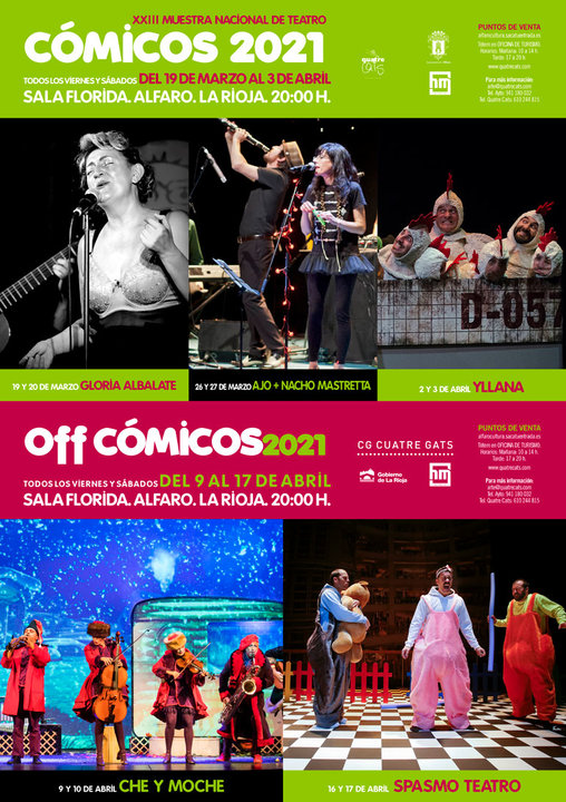 XXIII Muestra Nacional de Teatro 'Cómicos 2021’ en Alfaro