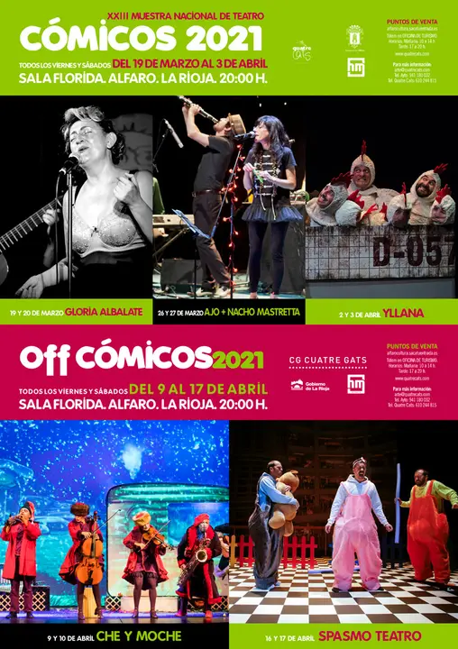 XXIII Muestra Nacional de Teatro 'C&oacute;micos 2021&rsquo; en Alfaro