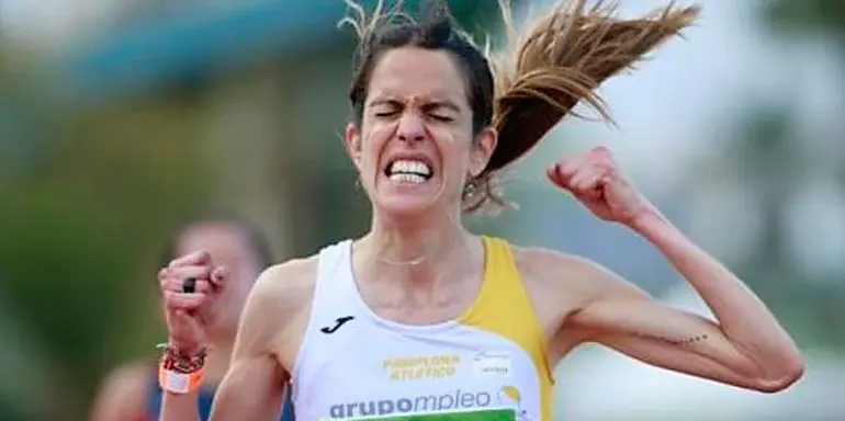 La navarra Maitane Melero Lacasia en el campeonato disputado en Torrevieja