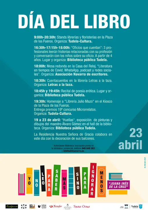D&iacute;a del Libro 2021 en Tudela