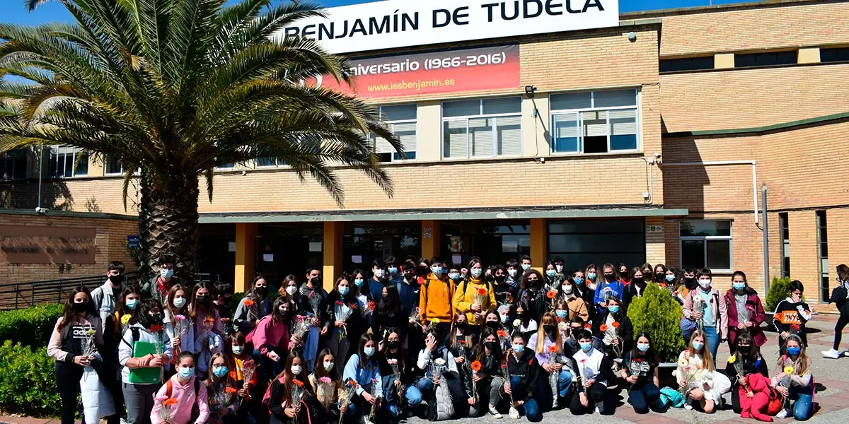 Alumnos del IES Benjam&iacute;n de Tudela que participaron en el XXX&nbsp;Certamen de Premios a la Creaci&oacute;n 2021