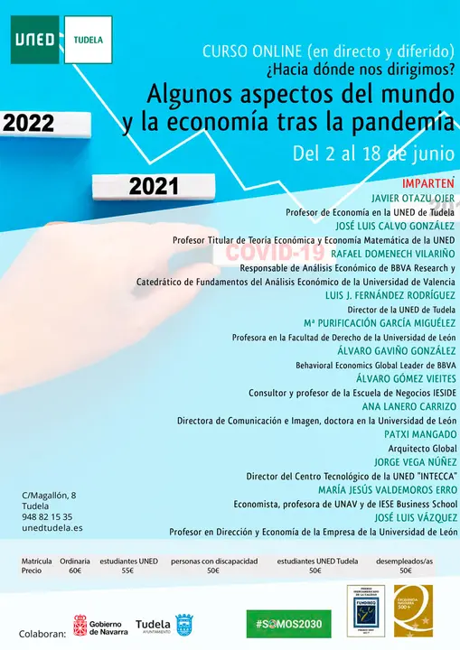 Curso online &lsquo;&iquest;Hacia d&oacute;nde nos dirigimos? Algunos aspectos del mundo y la econom&iacute;a tras la pandemia&rsquo;