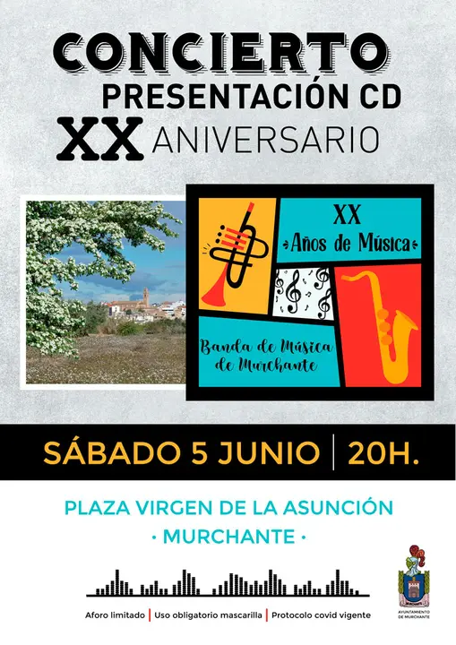 Concierto presentaci&oacute;n del CD del XX Aniversario de la Banda de M&uacute;sica de Murchante