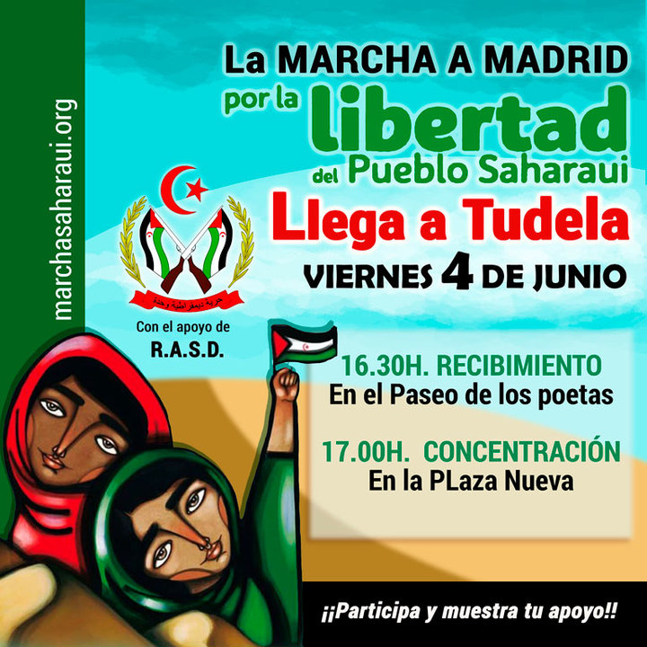 Marcha en Tudela por la Libertad del Pueblo Saharaui