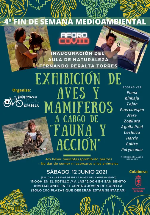 Exhibici&oacute;n de aves y mam&iacute;feros a cargo de Fauna y Acci&oacute;n