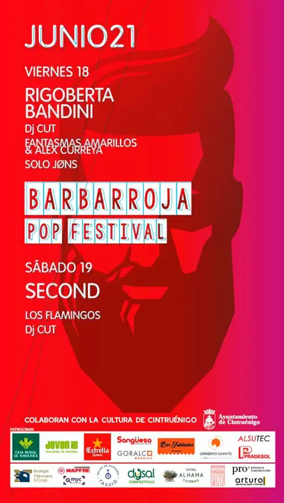 Barbarroja Pop Festival 2021 en Cintru&eacute;nigo