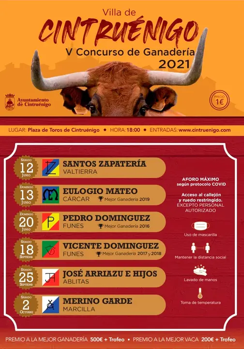 V Concurso de ganader&iacute;as 2021 en Cintru&eacute;nigo
