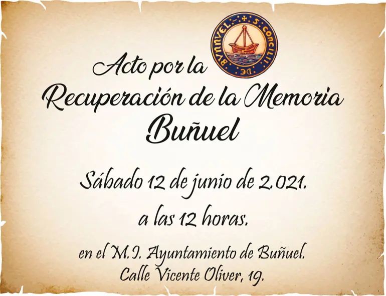 Acto por la Recuperaci&oacute;n de la Memoria en Bu&ntilde;uel