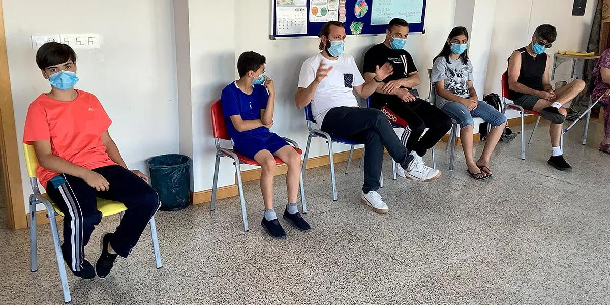 Familia de originaria de sirio acogida en Tudela