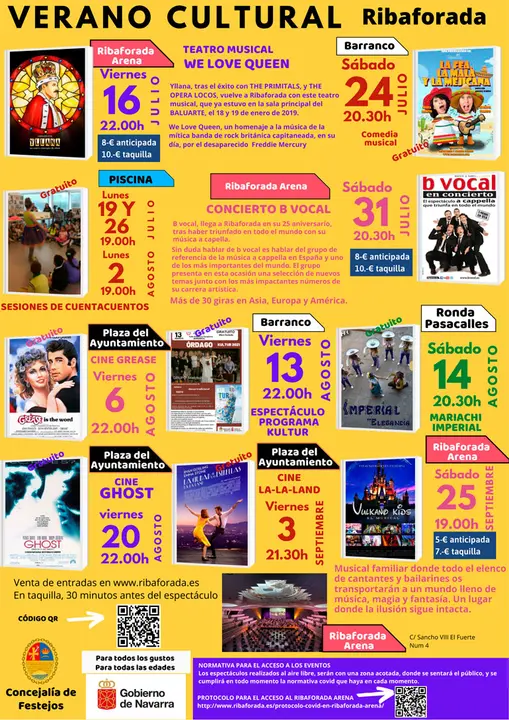 Agenda verano 2021 en Ribaforada