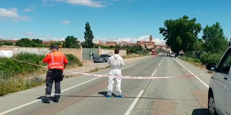 Lugar donde se ha cometido el crimen en Murchante