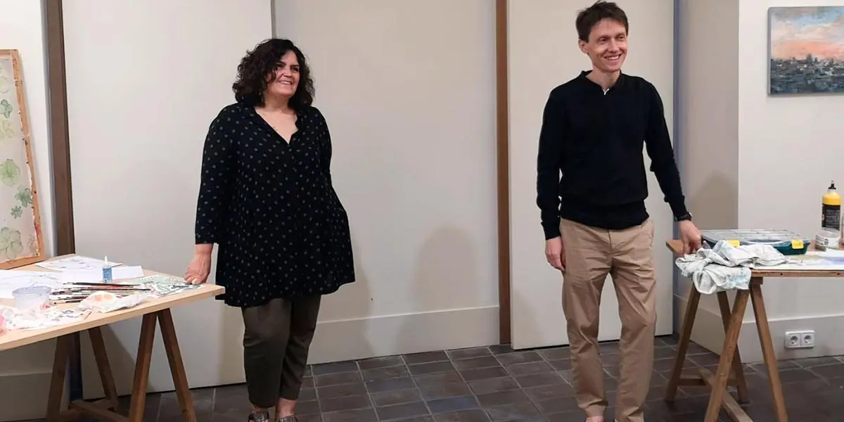 Los artistas Carlos L&oacute;pez y Marta D&iacute;ez.jpg