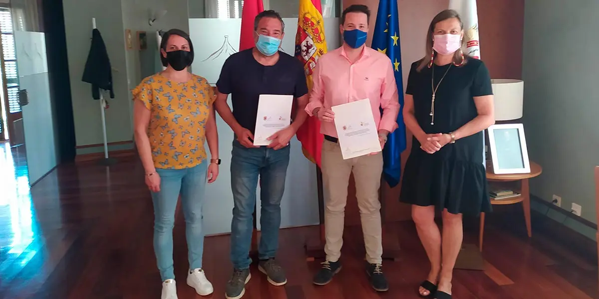 Representantes Bardenas y presidente EDER