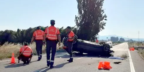 El accidente de circulaci&oacute;n ha tenido lugar en el Km. 12 de la NA-3042 de Ablitas