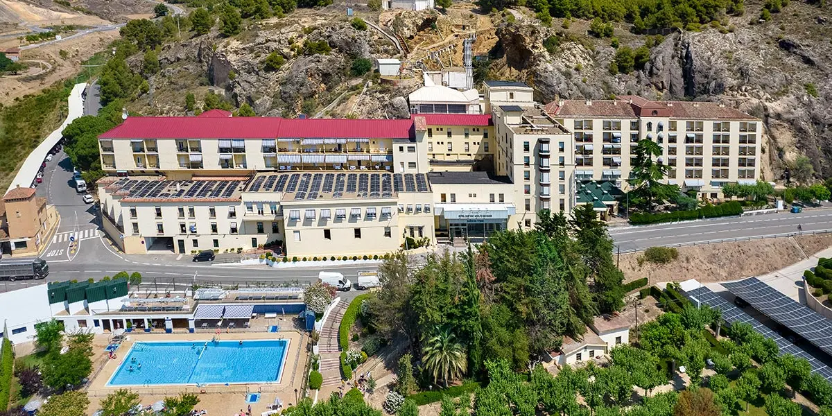 Vista a&eacute;rea del Balneario de Fitero