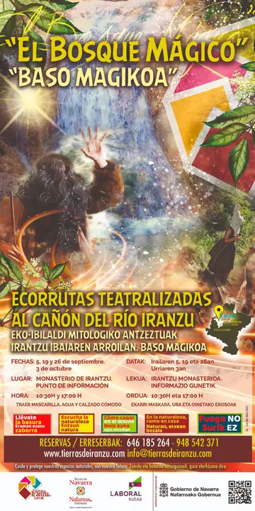 Ecorrutas teatralizadas &lsquo;El Bosque M&aacute;gico&rsquo; 2021 al ca&ntilde;&oacute;n del R&iacute;o Iranzu
