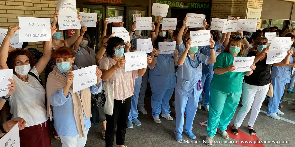 Protesta sanitarios en el Hospita Reina Sof&iacute;a 1