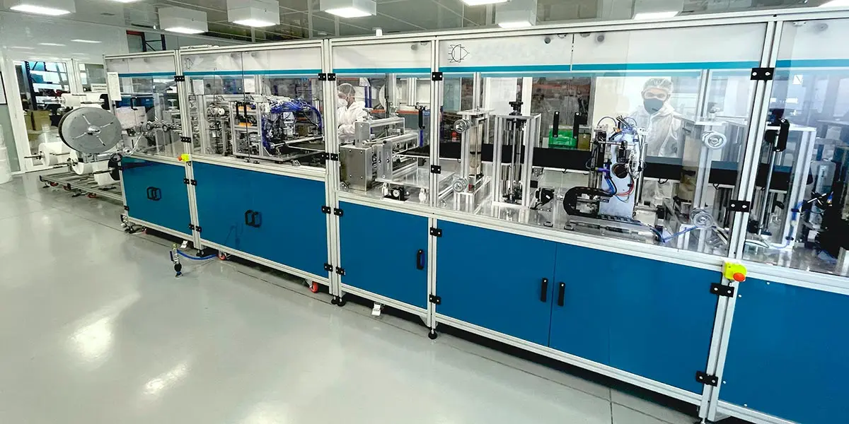 M&aacute;quina de fabricaci&oacute;n de mascarillas FFP2 de Inmasc