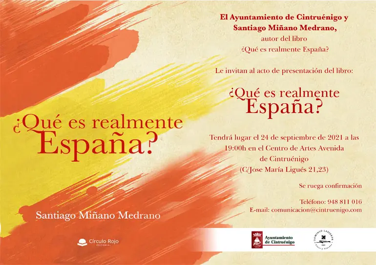 Presentaci&oacute;n en Cintru&eacute;nigo del libro &lsquo;&iquest;Qu&eacute; es realmente Espa&ntilde;a?&rsquo;