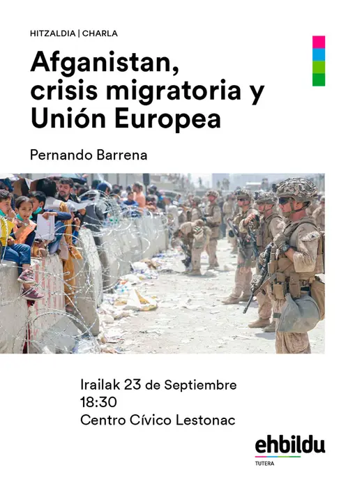 Charla en Tudela &lsquo;Afganistan, crisis migratoria y UE&rsquo;