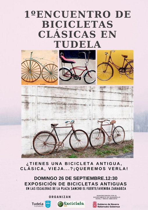 I Encuentro de bicicletas clásicas en Tudela
