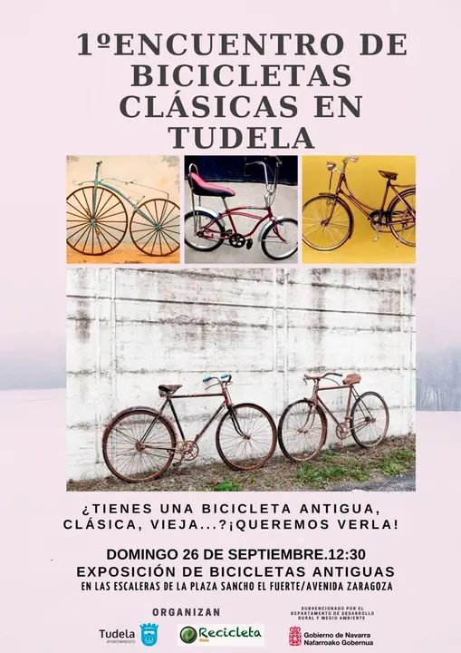 I Encuentro de bicicletas cl&aacute;sicas en Tudela