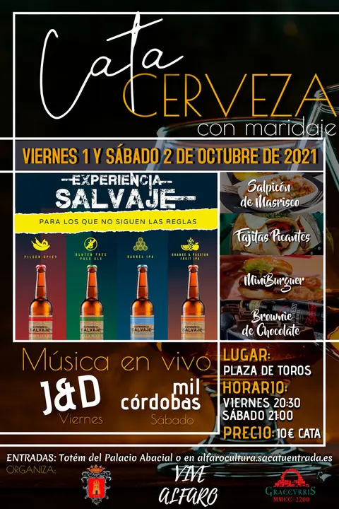 Cata en Alfaro de cerveza con maridaje