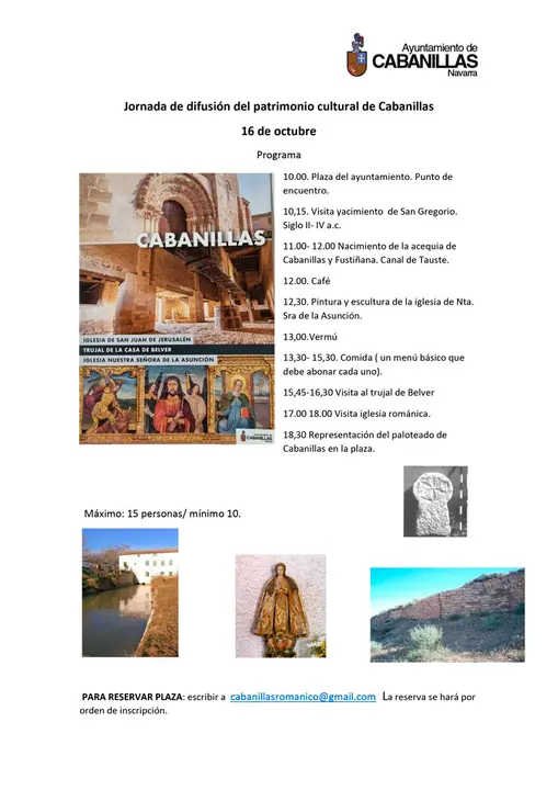 Jornada de difusi&oacute;n del patrimonio cultural de Cabanillas