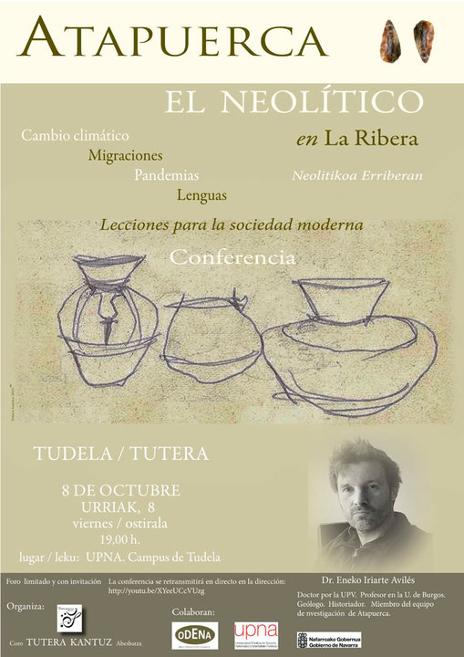 Conferencia en Tudela ‘Atapuerca. El Neolítico en la Ribera’