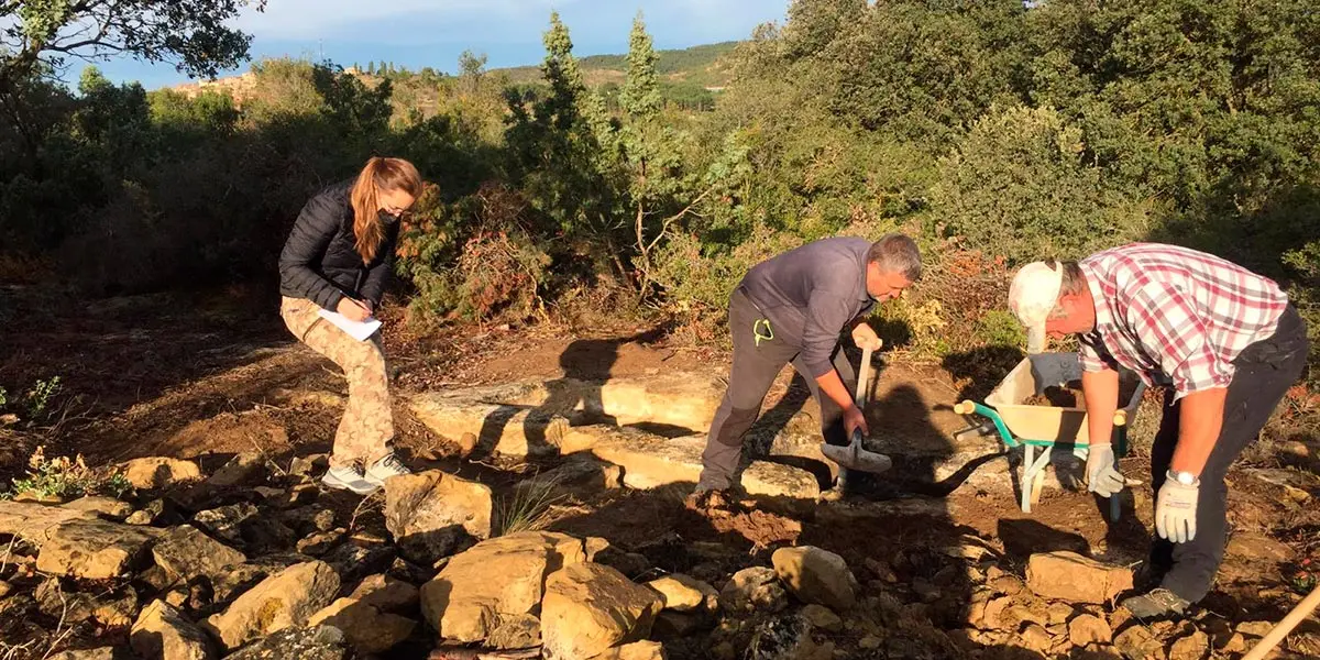 Durante estos pr&oacute;ximos d&iacute;as se est&aacute; llevando a cabo una actuaci&oacute;n arqueol&oacute;gica en los lagares del municipio cincovill&eacute;s de Luna